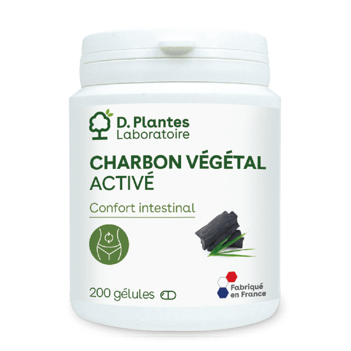 Oemine Charbon végétal actif - Gaz intestinaux - Végétarien